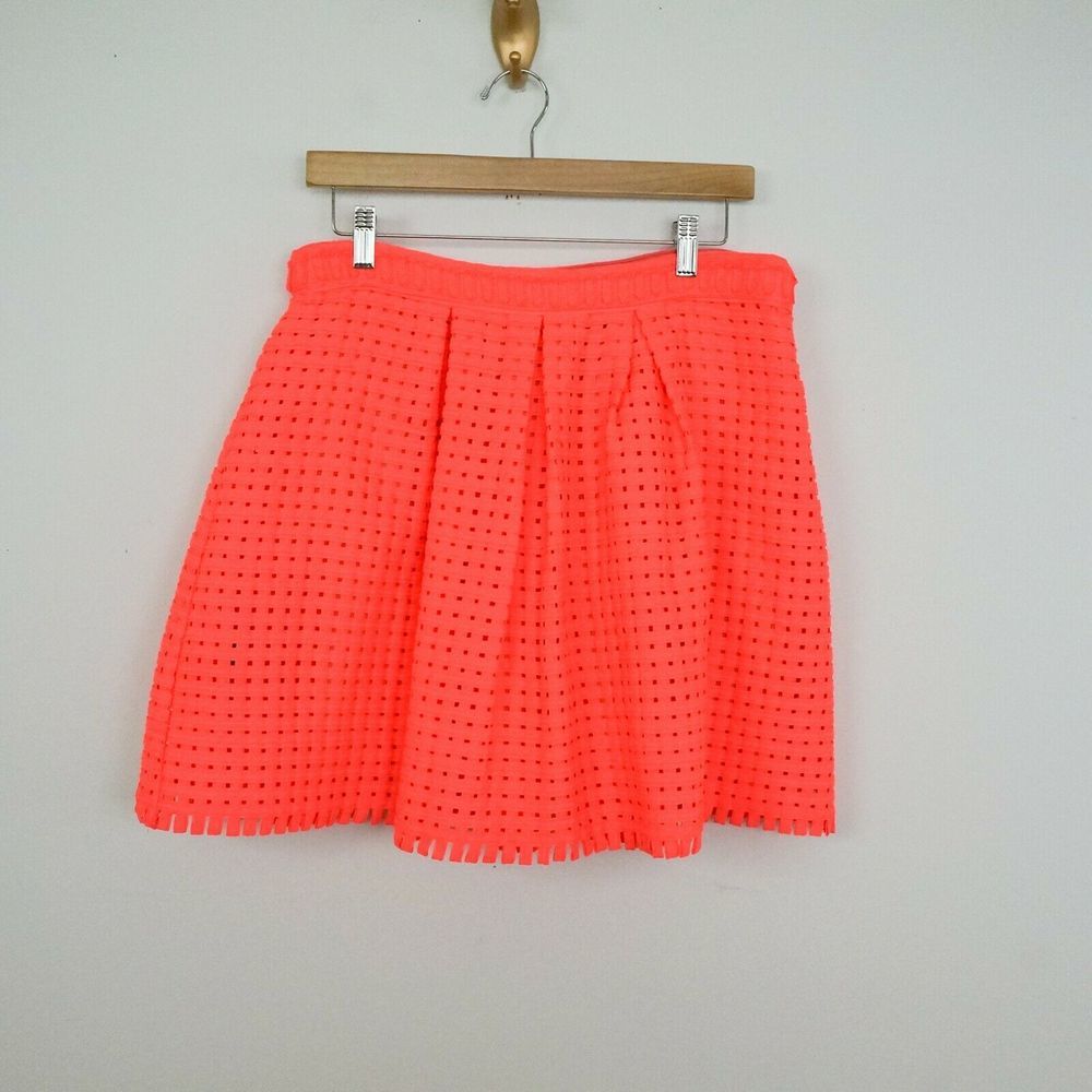Yoana Baraschi Anthropologie Neon Pleated Skirt